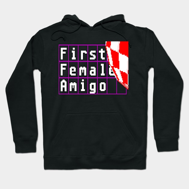 First Female Amigo Hoodie by AmigaTees